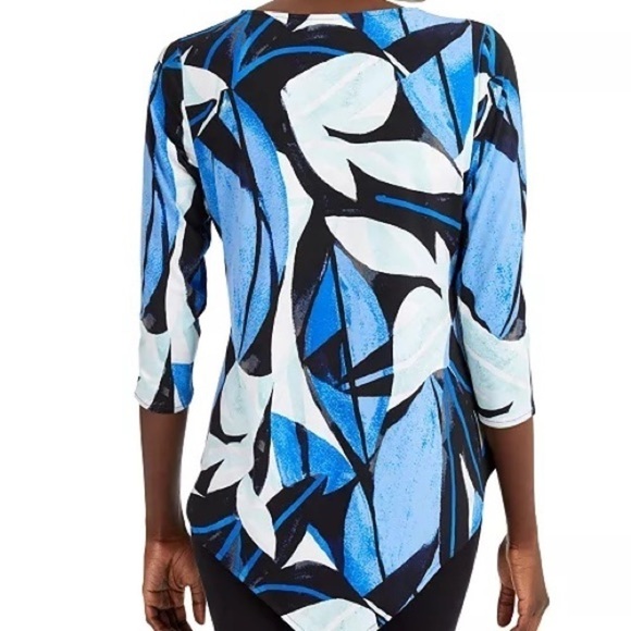 NWT Alfani Printed Point-Hem Top, Created for Macy's 3X - Picture 2 of 8